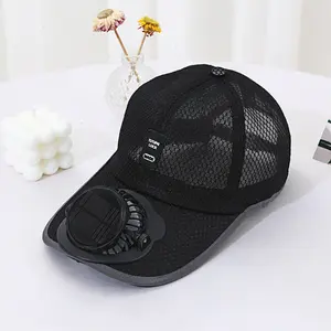 2026 Sun Hat with Built-in Fan Solar-Powered, Unisex Breathable Outdoor Style