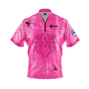 Hammer Black Widow Pink Grunge Xpress Ship Rocket Bowling Jersey