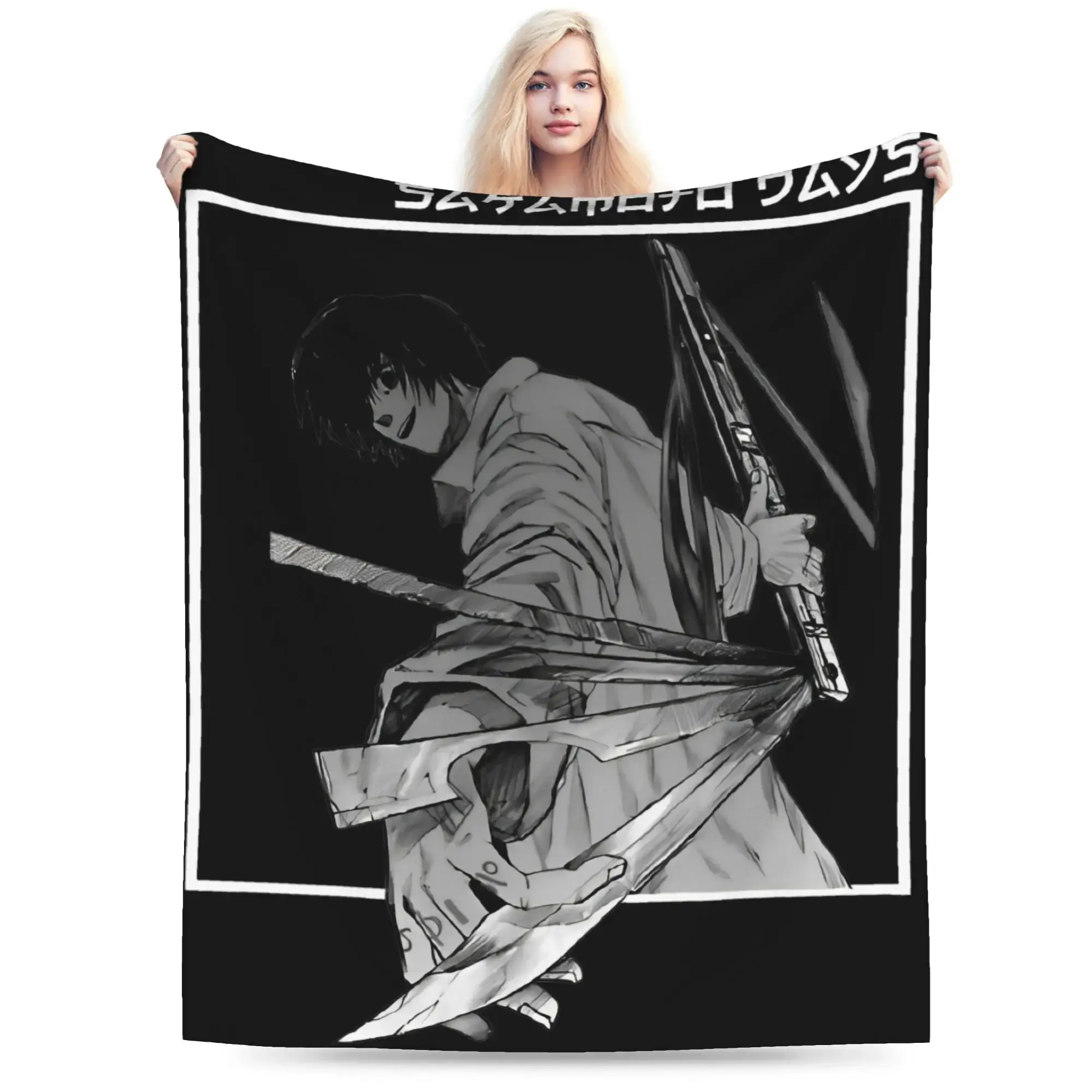 Nagumo Sakamoto Days Blankets Soft Fleece Cute Present Throw Blanket Bedspreads Super Soft Anime Lover Blanket