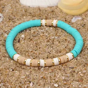 Pastel Teal Heishi Bracelet