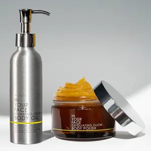 IN YOUR FACE SKINCARE - THE BODY BUNDLE - Exfoliating Glow Body Polish & Hydrating Creamy Body Oil - Botanical Extracts & Antioxidants for Radiant Skin Care