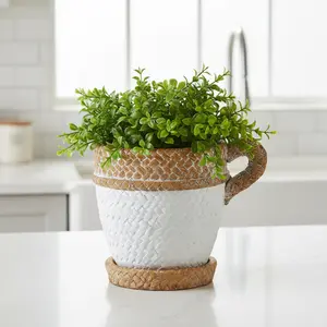 Mediterranean Teacup Rope Planter