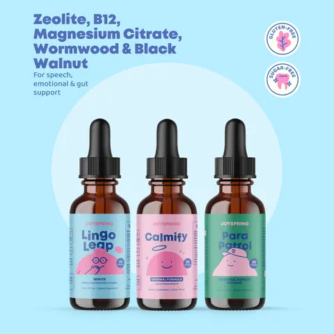 JoySpring Focus, Calm & Gut Support Bundle | LingoLeap + Calmify + Cleanse