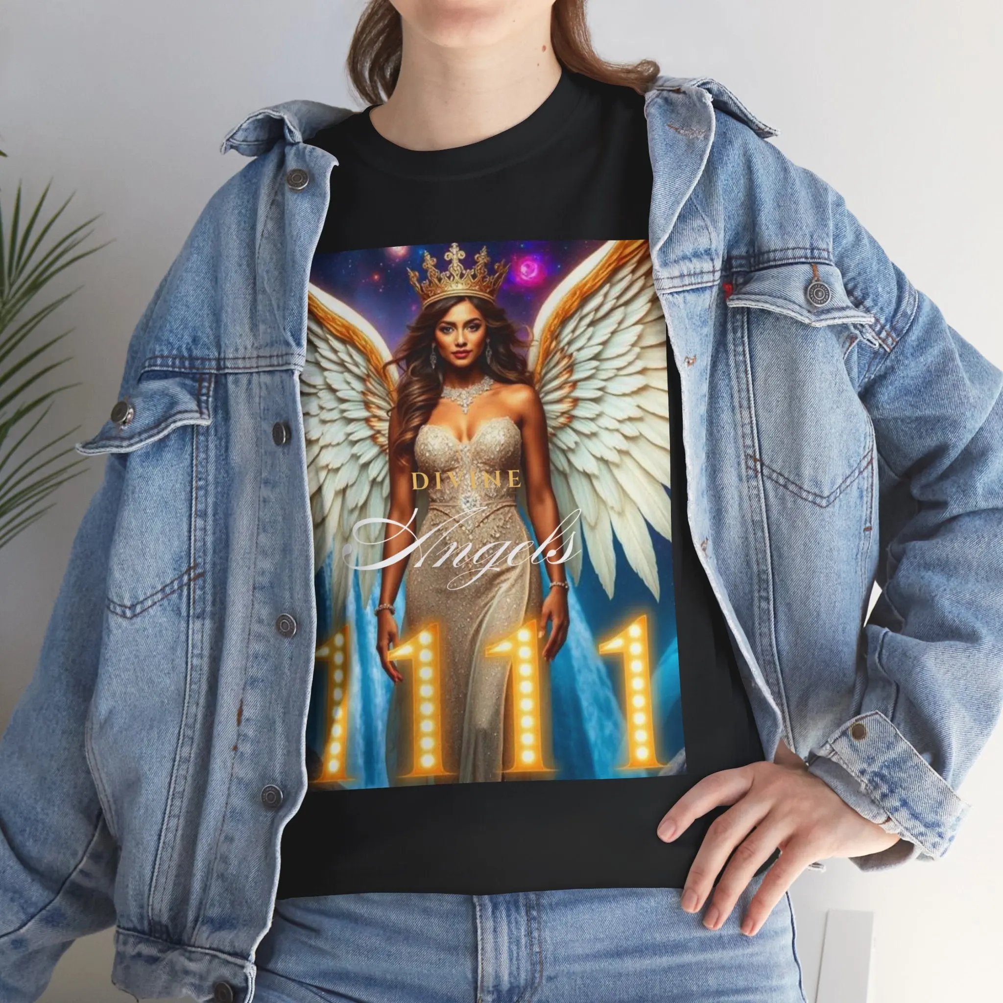 1111 Divine Angels "Divine and Chosen" B T-Shirt by DM1111