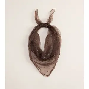 Caught In The Flash Rhinestone Scarf