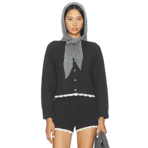Line & Dot Inara Cardigan in Charcoal Grey