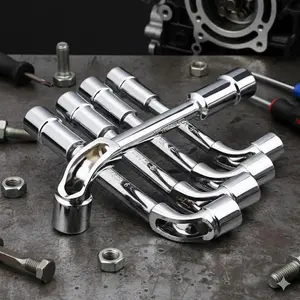 L-Type Dual-Head Extra Long Socket Wrench Set: 6-10mm Professional Automotive Vehicle Tool Kit, Automotive Maintenance Tools, Tire Removal & Emergency Repair, Slip-Proof Industrial Socket Set for Car Maintenance, Garage & Mechanic Use