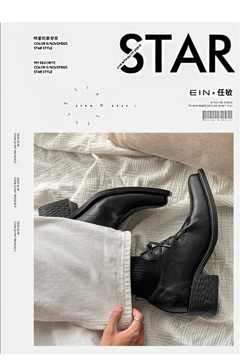 New 2026 British vintage lace-up Derby shoes for men, 7 cm hidden height lift, casual and business formal styles, fashionable leather dress shoes