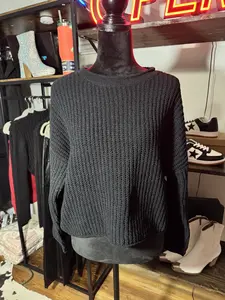 Black long sleeve sweater