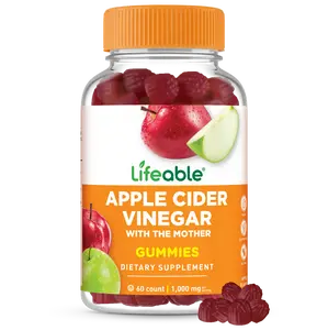 Lifeable Apple Cider Vinegar Gummies with Mother, 1000mg, 60 count