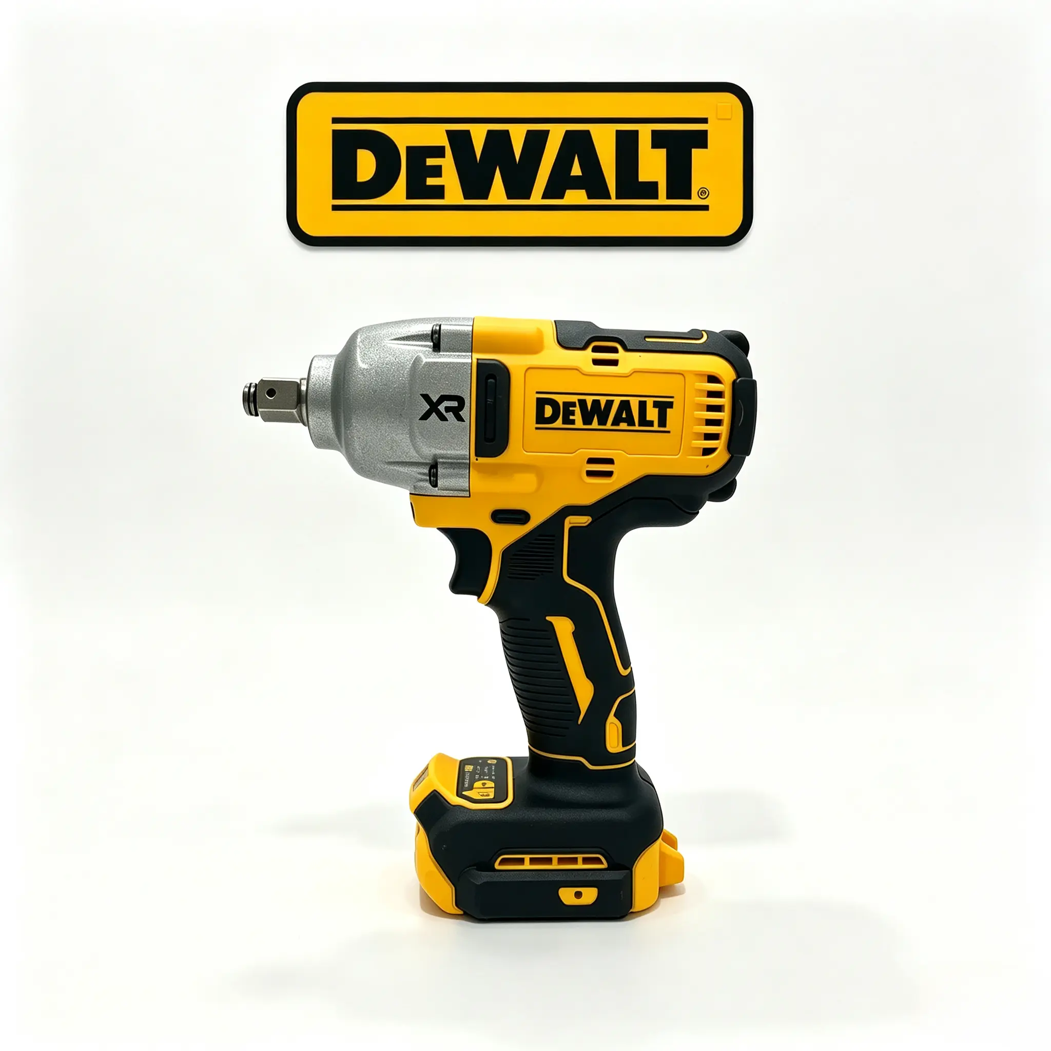 DEWALT 20V MAX XR Brushless High Torque Wrench Kit (DCF900) - 1/2" Hog Ring, 1030/1400 ft-lbs Torque, 0-2300 RPM, 0-2200 IPM, 6.0Ah Lithium Cells Battery, Rapid Charger, Auto Repair Tools for Heavy-Duty Users & Applications, Brushless Motor professional