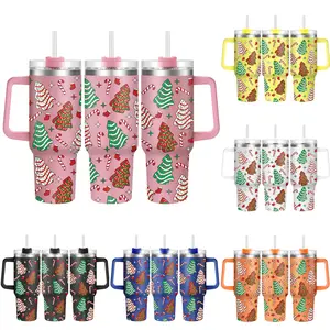 1pc, Christmas Cups 40 oz Tumbler With Lid, Christmas Gifts, Christmas Elements Funny Print 40oz Stainless Steel Water Bottle, Christmas Gifts, Thanksgiving Gifts, For Dad Son Women Mom Sisters Teacher Coworke, Vacuum Insulated Tumbler