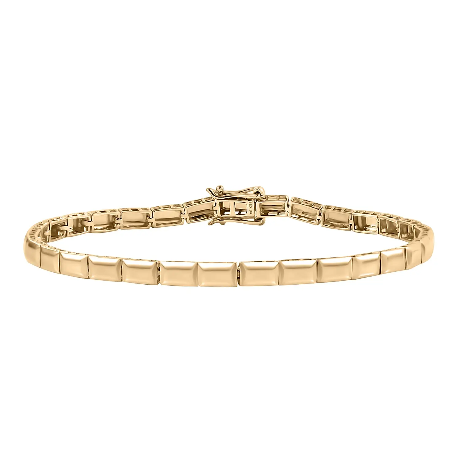 Bar Bracelet in 10K Yellow Gold (6.50 In) 5.25 Grams