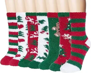 Womens Winter  Socks Cozy Fluffy Sock Warm Fuzzy Christmas Socks for Women
