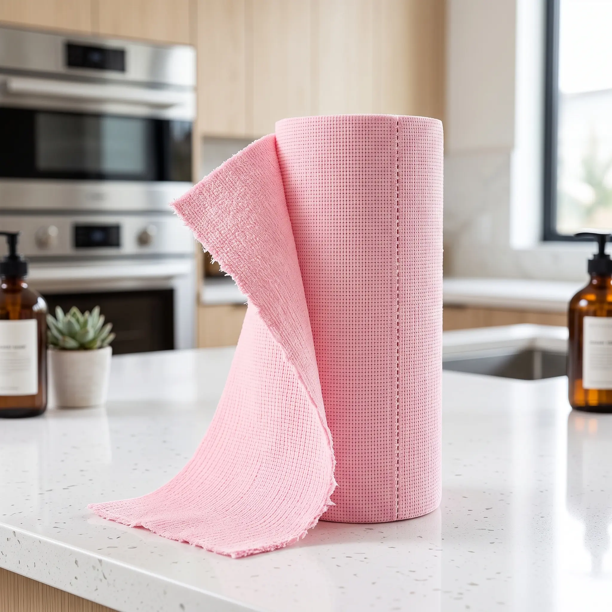 20/40/60 Count Tear-Away Microfiber Cleaning Cloth Roll, Washable Reusable Kitchen Dish Cloths, Super Absorbent Scratch-Free Cleaning Towels for Glass, Countertops, Bathroom, Car & Home