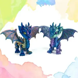Baby 3D Printed Dragons Decor Gift.  Baby dragons,  pla printed dragons, dragons, toy dragons,  multi color dragons., collectible toys