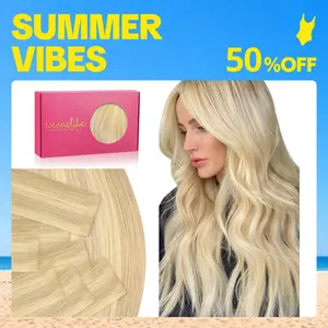 WENNALIFE Invisi Edge Tape in Hair Extensions Human Hair 14-24 Inch 50g 20pcs (MIX Includes 10pcs Invisi Edge & 10pcs Classic) Natural Black Invisible Luxury Remy Hair Natural Tape Ins Straight #SummerVibes