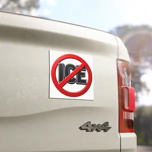 No ICE Symbol magnet | Anti-Deportation Car Magnet