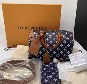 Pre-owned Louis Vuitton leather Shoulder Bags Speedy P9 Bandoulière 25 (z)