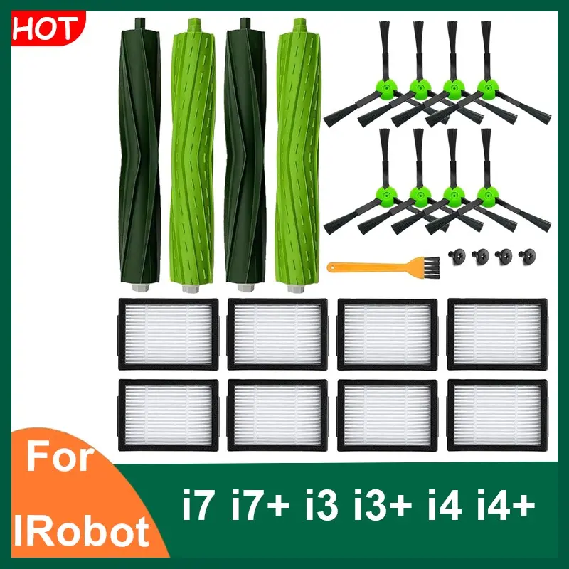 Replacement Parts Side Brushes Filters for iRobot Roomba i7 i7+ i3 i3+ i4 i4+Robot Vacuum Accessories