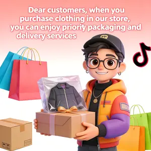 Dear customers, when you purchase clothing in our store,you can enjoy priority packaging and delivery services