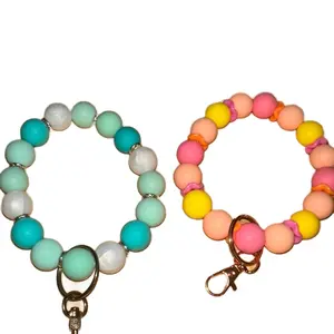 Flower Beaded Wristlets Key Chains Phone Charms for Women - Perfect Accessories for Clutch and Crossbody