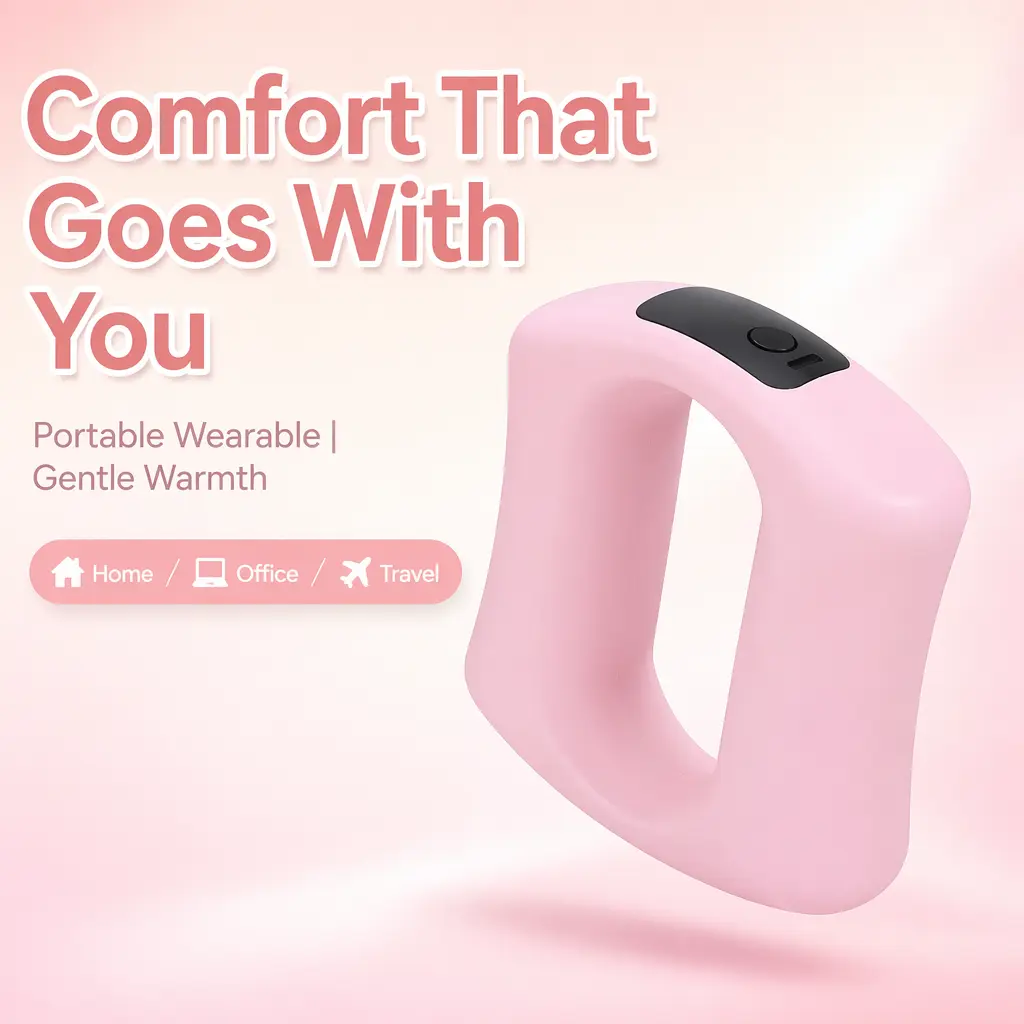 Ring Massager Belt Hands-Free Wellness BPA-Free ABS Adjustable Standard Size Relieve Waist Leg Hip Arm Muscle Aches Desk Workers Gym Lovers Commuters Home Office Car Travel Daily Relax 2026 Premium Holiday Gift