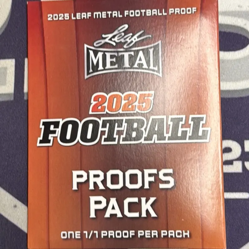 2025 Leaf Metal Football Pre-Production Proof Pack