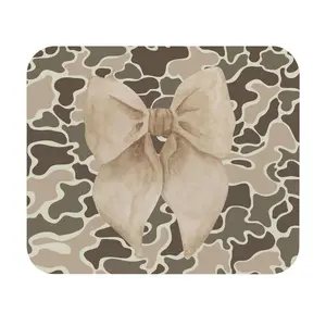 Marsh Camo "Coquette" Mouse Pad / Bow Camo Rectangle Hunting Pad / Bow Desk Pad / Coquette Computer Desk Mat / Office Decor / Gaming Mousepad