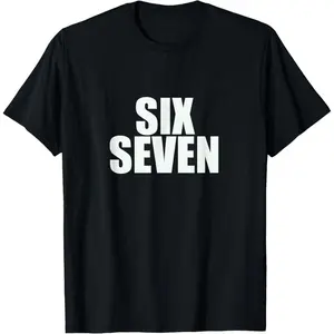 Fun Six Seven 6 7 Meme Design T-Shirt