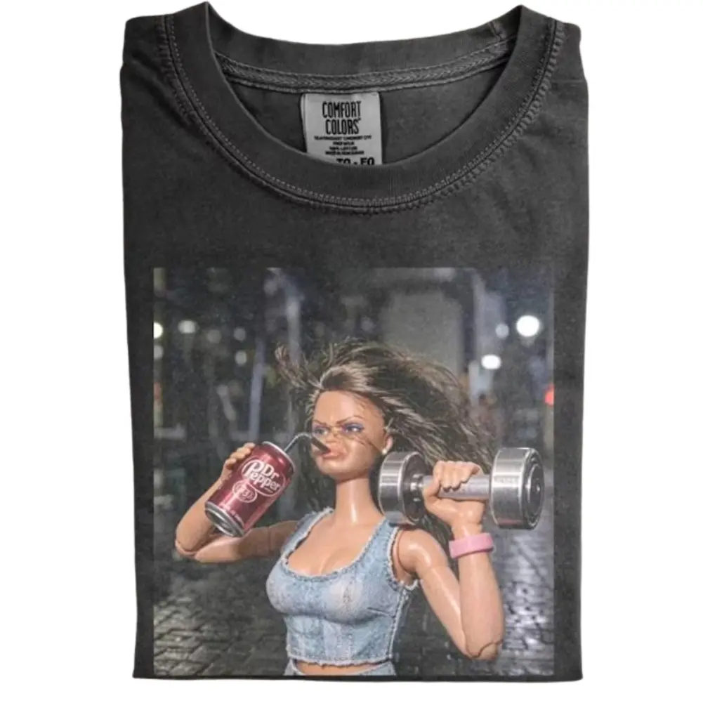 Vintage Gym Doll Girl Funny Face Meme Shirt, Fitness Humor Graphic T Shirt, Aesthetic Gym Outfit, Disgusting Doll Face Shirt, Cotton unisex T-shirt, Trendy Shirt