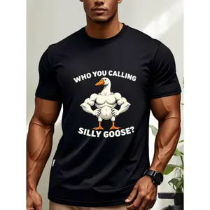 [100% Cotton] Men's Fashion T-shirt Round Neck Short Sleeve Casual Shirt Customized Printed Inner Lining.