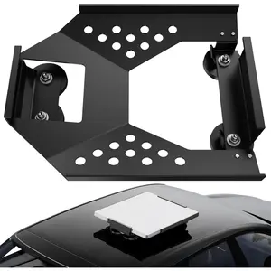 for Starlink Mini Mount,  Starlink Mini  Mount Base Suction Cup Accessories  RV Flat Rack Roof Sunroof Kit Boat V4,for Camping,  &  Conditions (Black)