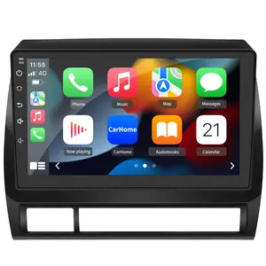9" Android 13 Car Stereo for Toyota Tacoma 2005-2015 touch screen has Android Auto Wireless Carplay, Bluetooth WIFI supports GPS Navigation