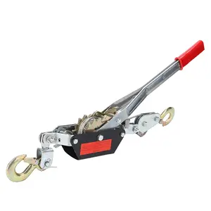 Wire Rope Hand Power Puller Tighten Tool Mini Tightener Double Hook Lifting Tool(2 Ton)