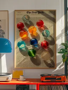 70s Psychedelic Typography Poster – Trippy Vintage Newspaper Wall Art Print | Groovy Aesthetic Quote Print for Trendy Rooms, Dorms & Retro Decor Lovers