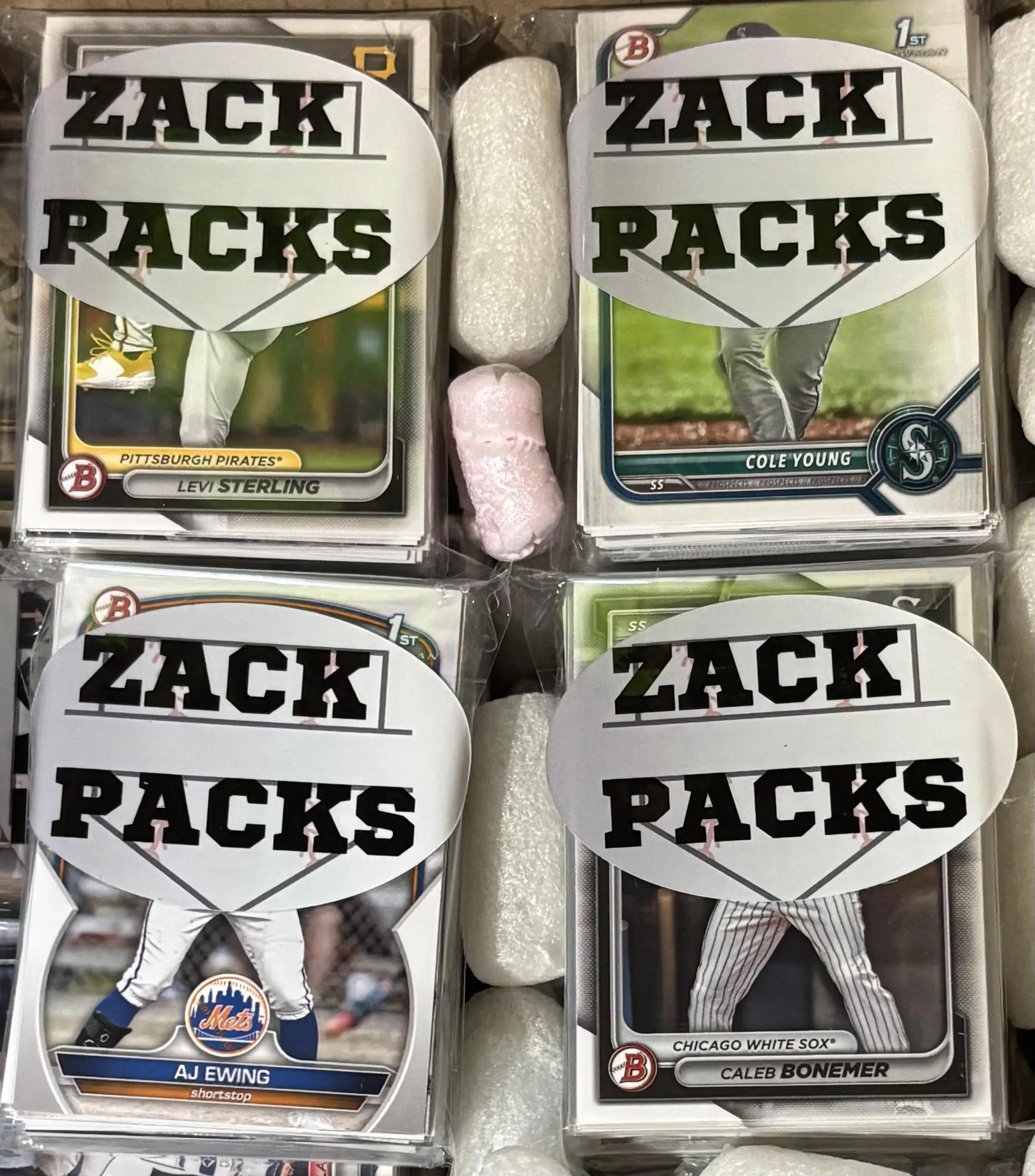 Zack Packs Series 5 - 50 Bowman Baseball Cards Incl 1 Topps Certified Auto