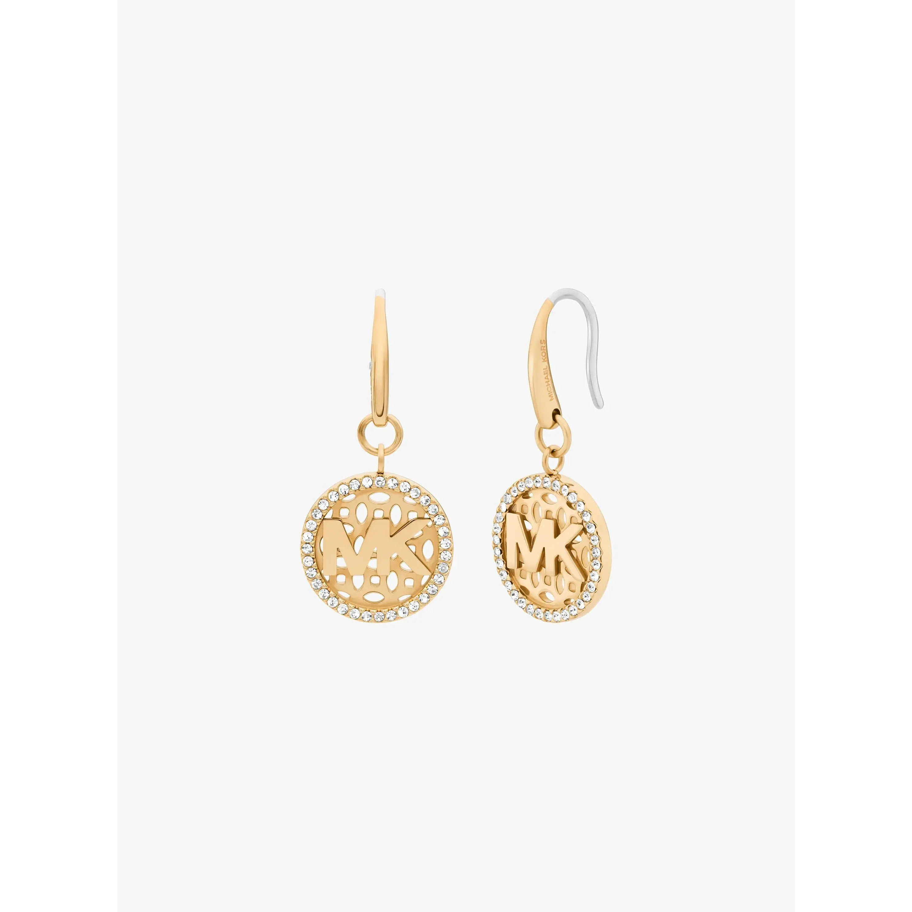 Pavé Logo Charm Earrings