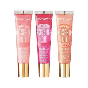 Broadway Vita-Lip Pink Pout Tinted Lip Gloss, Non-Formula, Long Lasting, Moisturizing, Soothing, Glossy, Coconut Oil