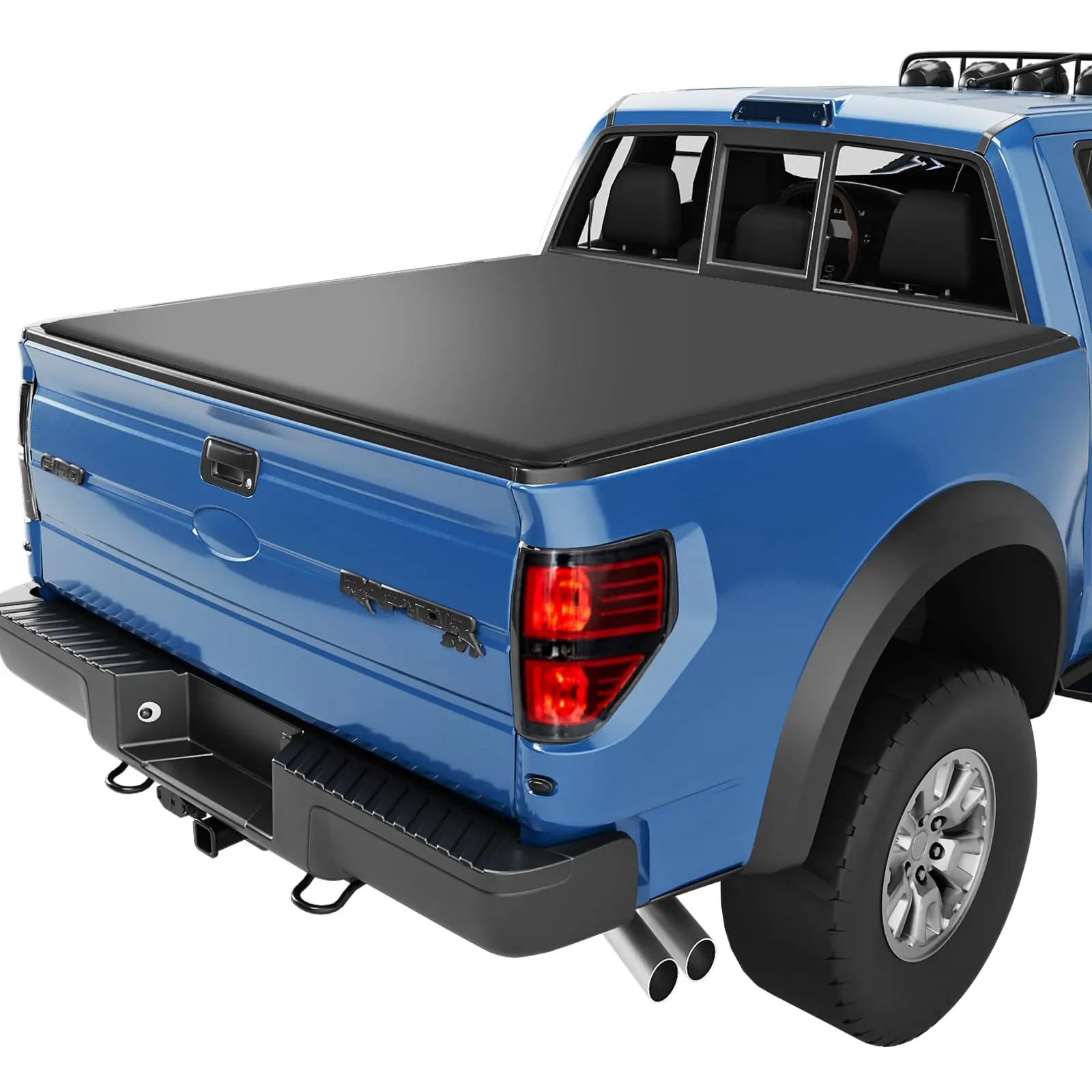 GARVEE Soft Vinyl Roll-Up Car Bed Covers for 04-23 Ford F150, 5.5ft & 6.5ft Sizes, Durable, Easy to Install, Truck Bed Element Protection