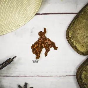 Bucking Bronc Leather Patch (Patch Only)