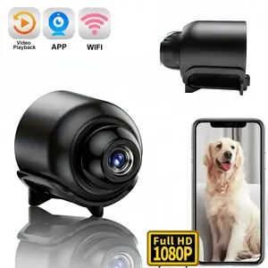 Security Camera Plug-in Indoor Camera 2.4G WiFi with IR Night Vision Motion Detection HD Surveillance for Car Warehouse Living Room Home Security