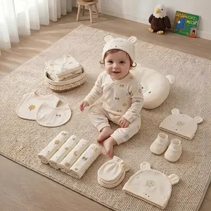 27-Piece Newborn Baby Essentials Clothes Set, 100% Cotton Gender Neutral Bundle (0-3M), Baby Shower Gift Set, Regalos para Bebé Recién Nacido