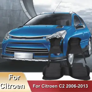 LHD Car Accessories Car Floor Mats For Citroen C2 2008-2014 Four Season Simple Design Easy Use Foot Pad Carpets For Car