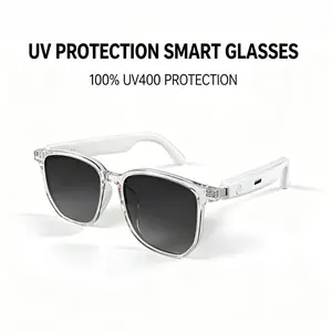 Smart Glasses, Wireless Audio Glasses, Wireless Bluetooth Headphones, Bluetooth Instant Connection to Phones, Lossless Sound, Voice Calls, Smart Touch Control, Suitable for Office, Travel & Daily Use, Unisex, Digital Gift, Smart Wearable Device