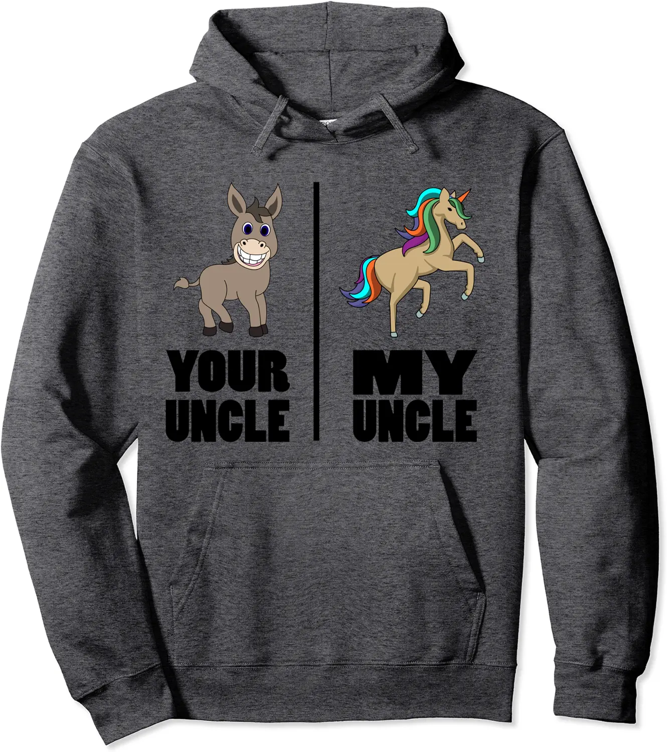 Niece Nephew Uncle Funny Donkey Your Uncle My Uncle Unicorn Pullover Hoodie - Dakotamc Shop 59B09LWHB3X6