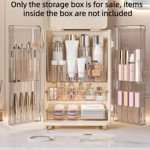 Large Capacity Cosmetic Storage Box, Lipstick Mask Organizer, Makeup Stand, Dressing Table Skincare Box, Beauty Accessories Holder