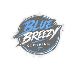 Blue Breezy Clothing Logo Stickers | Kiss-Cut Vinyl Brand Decal