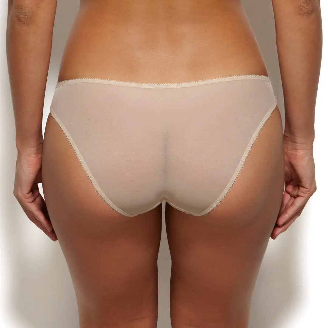 Sheer Lace Bikini Panty Gossard Glossies Lace Nude