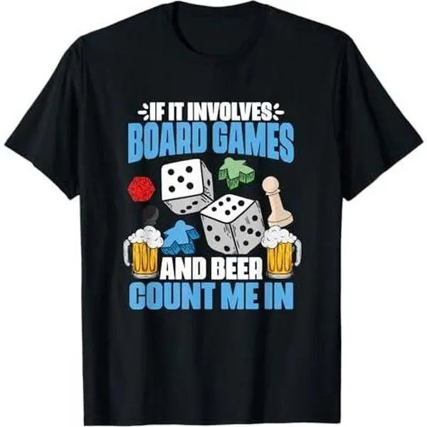 Chees Board Dice Board Gaming And Beer Board Gamers T-Shirt